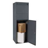 Floor Parcel Box in Anthracite for Size S & L Packages w/ Middle Floor