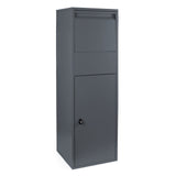 Floor Parcel Box in Anthracite for Size S & L Packages w/ Middle Floor