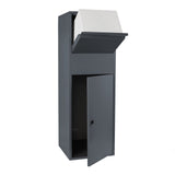 Floor Parcel Box in Anthracite for Size S & L Packages w/ Middle Floor
