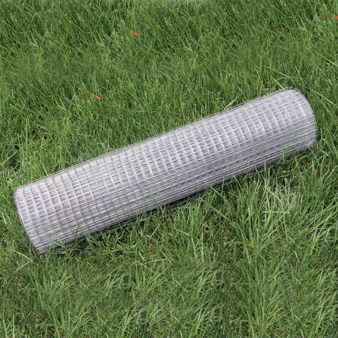 Wire Mesh Aviary Fencing Enclosure Galvanised Welded 1mx25m 25x25mm Hole Size