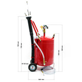 Oil extractor pneumatic oil extractor 22.7 liters for oil changes