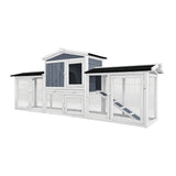Rabbit Hutch Free Running Guinea Pig Rodent Hutches Cage Enclosure