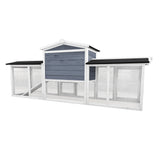 Rabbit Hutch Free Running Guinea Pig Rodent Hutches Cage Enclosure