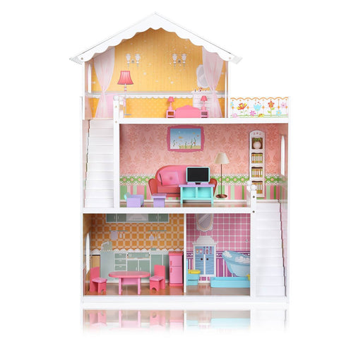 Dollhouse Wood Dollhouse Dollhouse 3 Floors