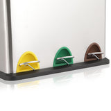 Stainless steel Waste Bin Rubbish Bin 24L Dustbin Rubbish Kitchen Trash