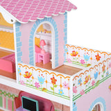 Dollhouse Wood Dollhouse Dollhouse 3 Floors