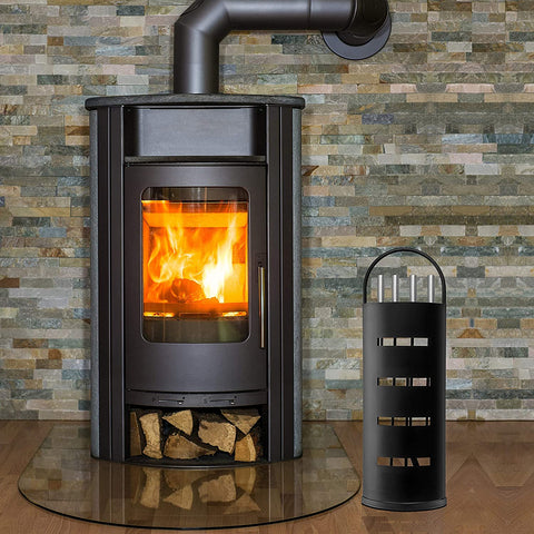 fireplace accessories 5-piece fireplace set - modern design