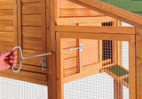 Chicken coop run, nesting box 1710x660x1200mm galvanized mesh and tray