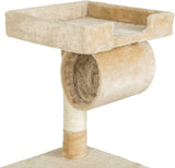 Cat scratching post with many cuddle and play options, 141cm high Beige