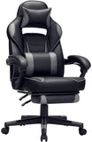 Gaming Chair, Desk Chair with Footrest, Office Chair with Headrest and Lumbar Cushion