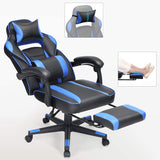 Gaming Chair, Desk Chair with Footrest, Office Chair with Headrest and Lumbar Cushion