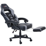 RECLINING LEATHER SPORTS RACING OFFICE DESK CHAIR GAMING