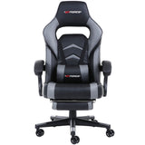 RECLINING LEATHER SPORTS RACING OFFICE DESK CHAIR GAMING