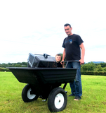 Quad / Lawnmower  Tipping Wheelbarrow  / trailer Large  650 Lb