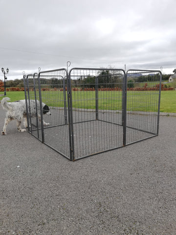 8 Panel Dog enclosure kennel  cage 80cm 100cm or 120cm Height