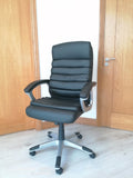 Executive Office Chair Swivel Chair with Padded armrests Black