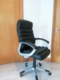 Executive Office Chair Swivel Chair with Padded armrests Black