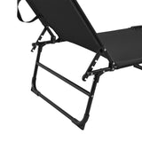Sunbed 190cm with sunroof Garden lounger Beach lounger Sunlounger