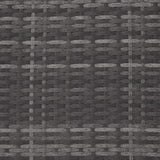 Folding Rattan Set for 2 People 2 Chairs and 1 Table with Glass Top