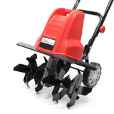 Electric Garden Tiller 1500W 400rpm Cultivator Rotavator, 220mm Depth