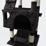 Cat Tree 170cm Black Scratching Post Climbing Tree Activity Centre