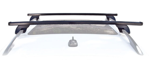 UNIVERSAL LOCKING CAR ROOF BARS BLACK FREE DELIVERY