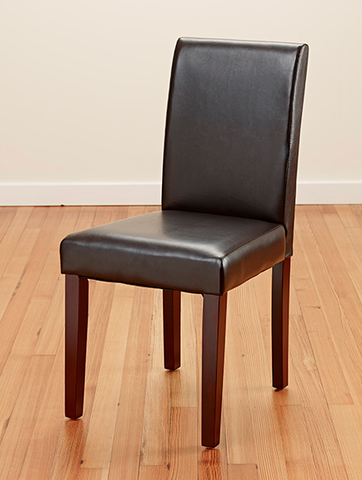 PU LEATHER DINING CHAIRS RED IVORY BROWN BLACK