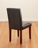 PU LEATHER DINING CHAIRS RED IVORY BROWN BLACK