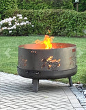 Large Round Fire Pit Bowl firepit  80cm