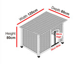 Solid wooden frame Extra  Large Dog Kennel