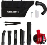 Petrol leaf vacuum cleaner 700 W with collection bag with / blowing function , solid claw and 45 L capacity 7500 rpm