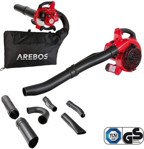 Petrol leaf vacuum cleaner 700 W with collection bag with / blowing function , solid claw and 45 L capacity 7500 rpm