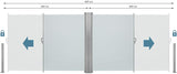 Double side awning, sun protection, screen protector, housing and aluminium  post