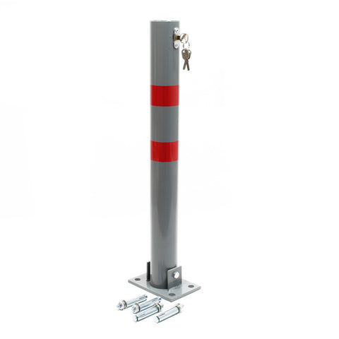 Parking Barrier Folding Car Park Bollard Lockable Round