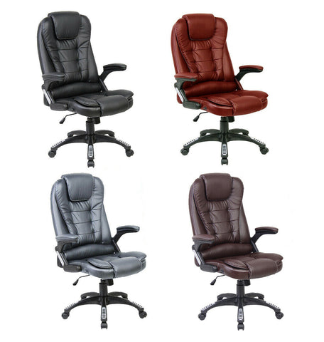 Leather Reclining Office Chair 4 Colours