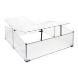 Cold Frame Greenhouse Double Aluminium Mini 100x120x40 cm