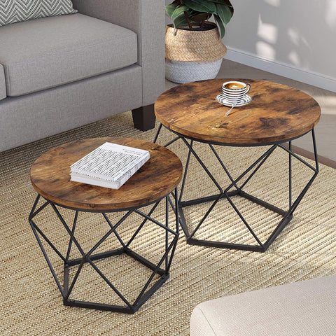 Vintage Coffee Tables, Set of 2 Side Tables