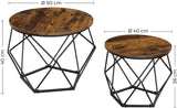 Vintage Coffee Tables, Set of 2 Side Tables
