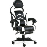 RECLINING LEATHER SPORTS RACING OFFICE DESK CHAIR GAMING