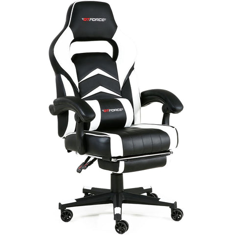 RECLINING LEATHER SPORTS RACING OFFICE DESK CHAIR GAMING