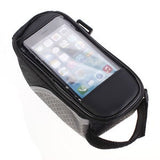 bicycle top tube pannier phone keys glasses