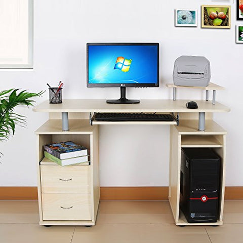 Maple computer desk
