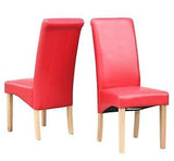 SET OF 6 CHAIRS BROWN BLACK CREAM
