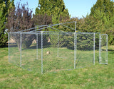 Large Dog Wire Playpen 4x4x1.83m Lockable Door, UV/Water Proof Roof