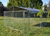 Large Dog Wire Playpen 4x4x1.83m Lockable Door, UV/Water Proof Roof
