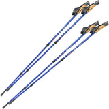 Nordic Walking sticks with anti-shock damping system continuously adjustable - Various colors and quantities -