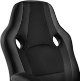 Racing office chair, executive chair with rocker mechanism BLACK