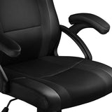 Racing office chair, executive chair with rocker mechanism BLACK