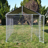 Large Dog Wire Playpen 4x2.3x1.83m Lockable Door, UV/Water Proof Roof