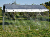 Large Dog Wire Playpen 4x2.3x1.83m Lockable Door, UV/Water Proof Roof